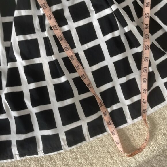 Vintage Doris Dodson Black / White Fit & Flare Dress 1950s Fits XXS-XS - Picture 16 of 16